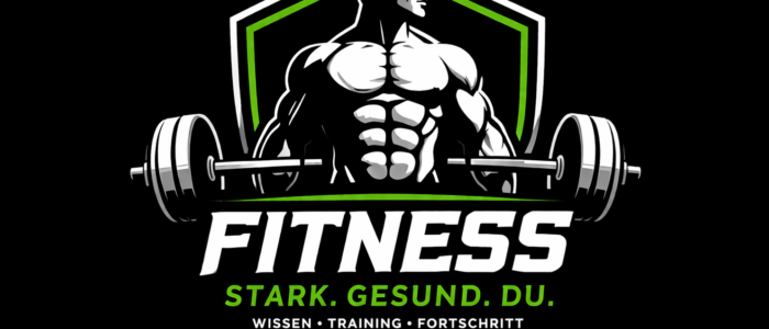 Fitness logo mit starkem Design
